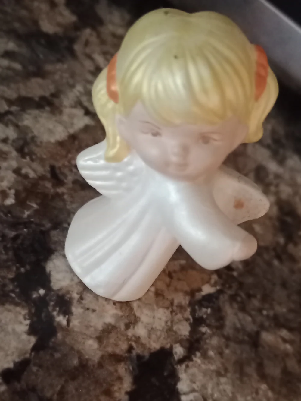 Vintage Ceramic Angel Candle Huggers